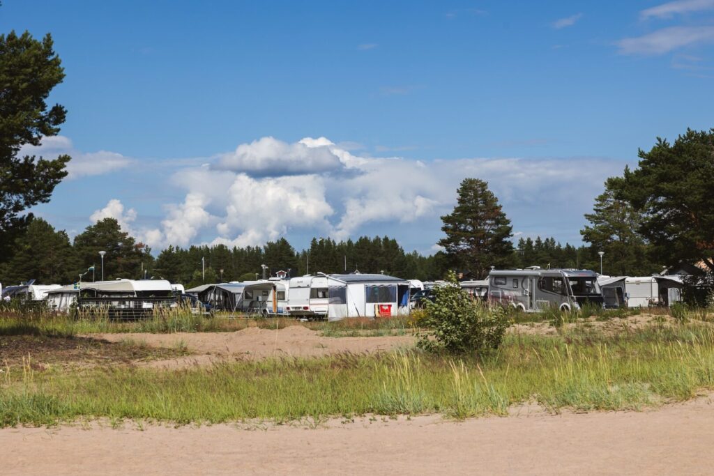 Pite Havsbads camping från stranden